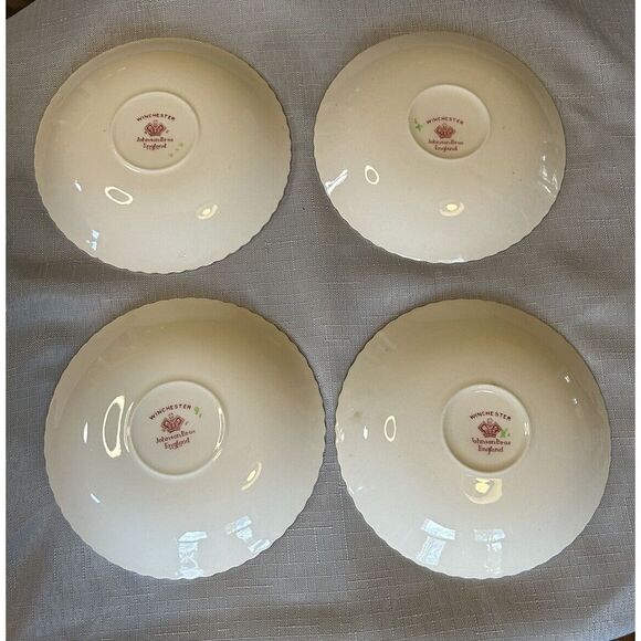 Vintage Johnson Brothers Winchester Saucer (set of 4) - Picture 2 of 3